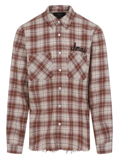 AMIRI MEN'S SHOTGUN FLANNEL SHIRT