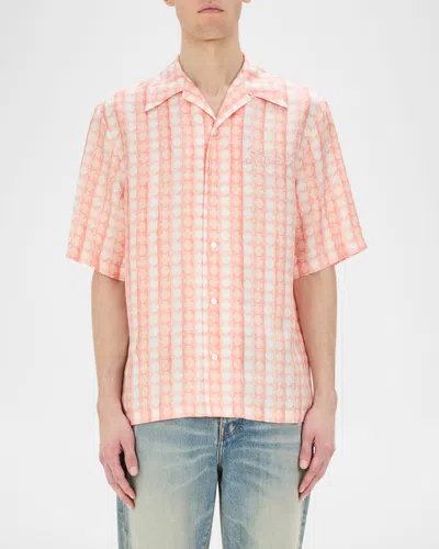Amiri Men's Silk Ma Quad Bowling Shirt