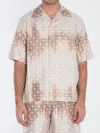 Amiri Monogram Shirt In Beige