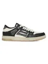 Amiri Low-top White Leather Sneakers With Contrast Detailing In Multi