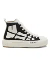 Amiri Premium Leather Sneakers With Pull-tab And Rubber Toe Cap In Multi
