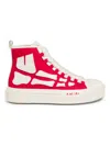 Amiri Men's Skel Court High-top Sneakers In Red