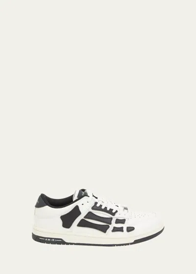 Amiri Man Sneakers Cream Size 9 Leather In Multicolor