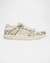 Amiri Off-white Snake Skel-top Low Sneakers In Alabaster