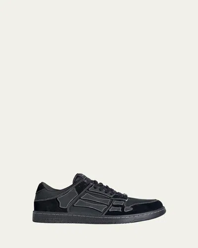 AMIRI MEN'S SKEL TOP TONAL LEATHER LOW-TOP SNEAKERS