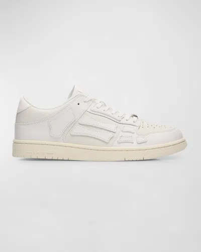 AMIRI MEN'S SKEL TOP TONAL LEATHER LOW-TOP SNEAKERS