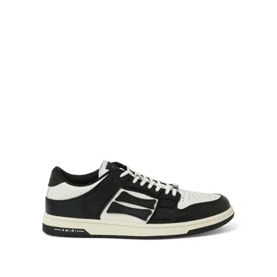 Amiri Men's Skeleton Low Sneakers In Black/white