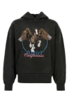 Amiri Graphic Print Hooded Sweater Kangaroo Pocket In Cream