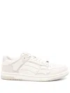 Amiri Pacific Bones Leather Panelled Sneakers In Nude