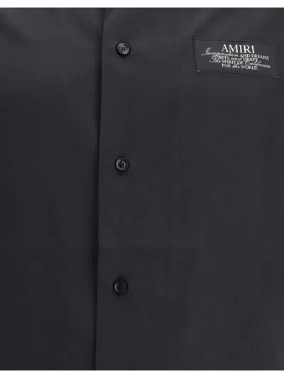 Amiri Men Spirit Bowling Shirt In Black