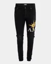 Amiri Jeans Mit Starburst-applikation In Vintage Black