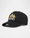 Amiri Starburst Canvas Hat Black In Gold