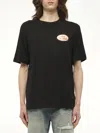 Amiri Graphic Print Cotton T-shirt With Multicolored Back In Black