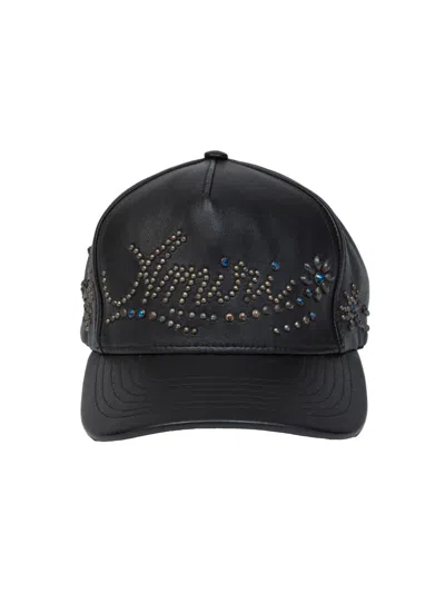 Amiri Men's Studded Leather Baseball Cap In Black