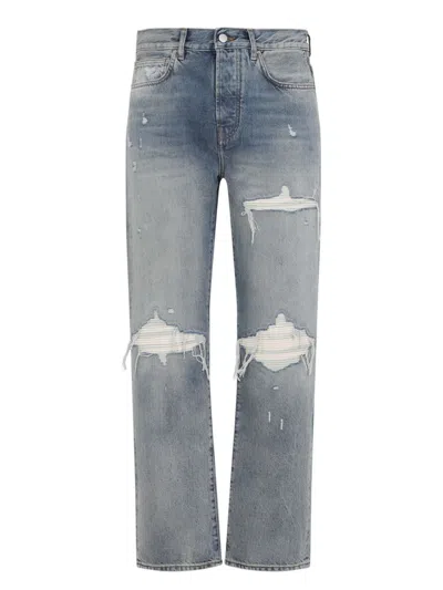 AMIRI MEN'S SUEDE STRAIGHT MX1 JEANS