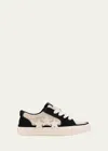 Amiri Sunset Skate Low Sneakers In Birch And Black In Birch Black