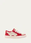 Amiri Men's Sunset Skate Low-top Suede Sneakers In Birch Red