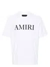 Amiri Cotton T-shirt With Front Logo Print In White