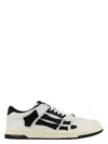Amiri Multicolor Leather And Suede Pacific Bones Sneakers In Brown