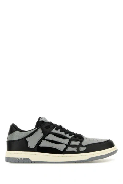 Amiri Men Two-tone Leather Skel Sneakers In Multicolor
