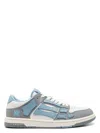 Amiri Varsity Skel Top Low Sneakers Ocean Sky In Oceansky