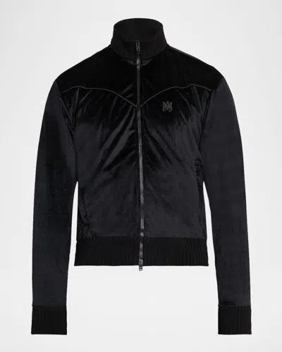 Amiri Men's Velvet Ma Full-zip Track Jacket In Multi