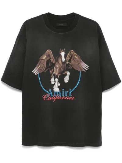 AMIRI MEN'S VINTAGE WASH PEGASUS T-SHIRT T-SHIRT