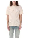 Amiri Washed Shotgun T-shirt In Tan