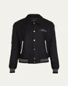 Amiri Men's Wool Bones Snap-front Blouson In Multi