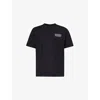 Amiri Mens Black Bones Stacked Short-sleeve Cotton-jersey T-shirt In Black
