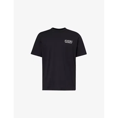 Amiri Mens Black Bones Stacked Short-sleeve Cotton-jersey T-shirt