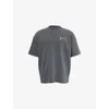 Amiri Mens Black Dragon Oversized Cotton-jersey T-shirt Xxl In Gray