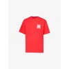 Amiri Mens Red Ma Core Short-sleeves Relaxed-fit Cotton-jersey T-shirt In Red