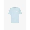 Amiri Mens Ocean Sky Three Star Short-sleeves Relaxed-fit Cotton-jersey T-shirt