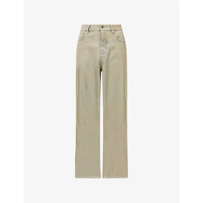 Amiri Mens Indigo Desert Washed Baggy Denim Jeans In Gray