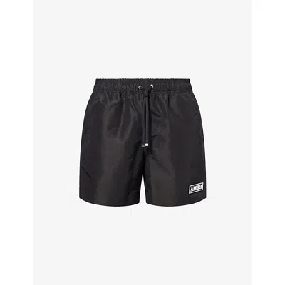 Amiri Mens Black  Patch Swim Shorts