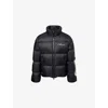 Amiri Mens Black Bones Logo-patch Shell-down Jacket In Black