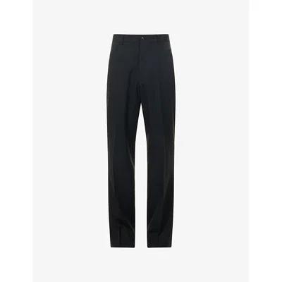 Amiri Mens Black Boot-cut Straight-leg Woven Trousers