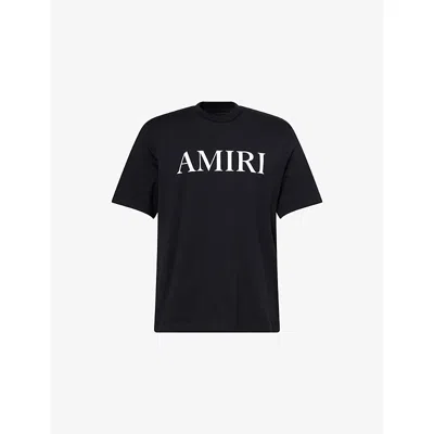AMIRI MENS BLACK CORE LOGO COTTON-JERSEY T-SHIRT