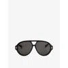 Amiri Mens Black Gold Sunset Acetate Sunglasses In Multi