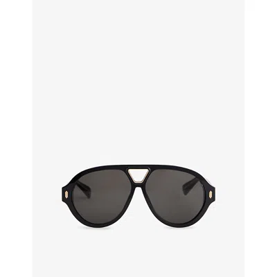 Amiri Mens Black Gold Sunset Acetate Sunglasses In Multi