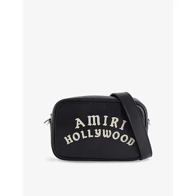AMIRI MENS BLACK HOLLYWOOD LEATHER CAMERA CASE