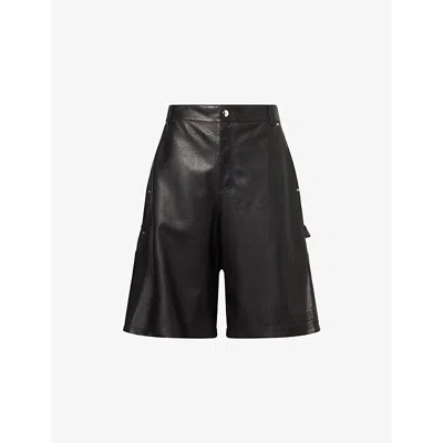 AMIRI MENS AMIRI LEATHER CARPENTER SHORTS