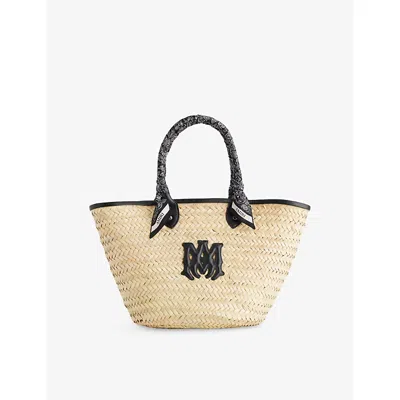 Amiri Mens  Macro Raffia Tote Bag In Multi