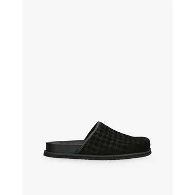 Amiri Round-toe Slippers In Black
