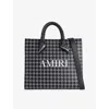 Amiri Mens Black Quad Small Woven Tote Bag In Black