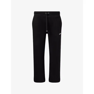 Amiri Mens Black Relaxed Pull-on Cotton Sweat Jogging Bottoms
