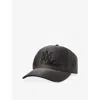 Amiri Mens Black Script Cotton Baseball Cap In Black
