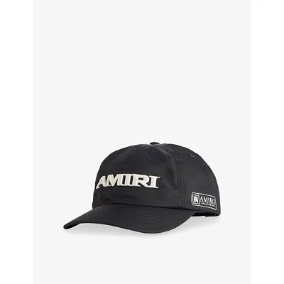 AMIRI MENS BLACK SPORT EMBROIDERED NYLON CAP