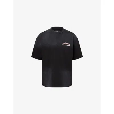 Amiri Mens Black Sunny Place Graphic Skate Cotton-jersey T-shirt